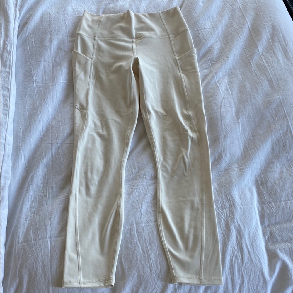 Fabletics Cream Leggings